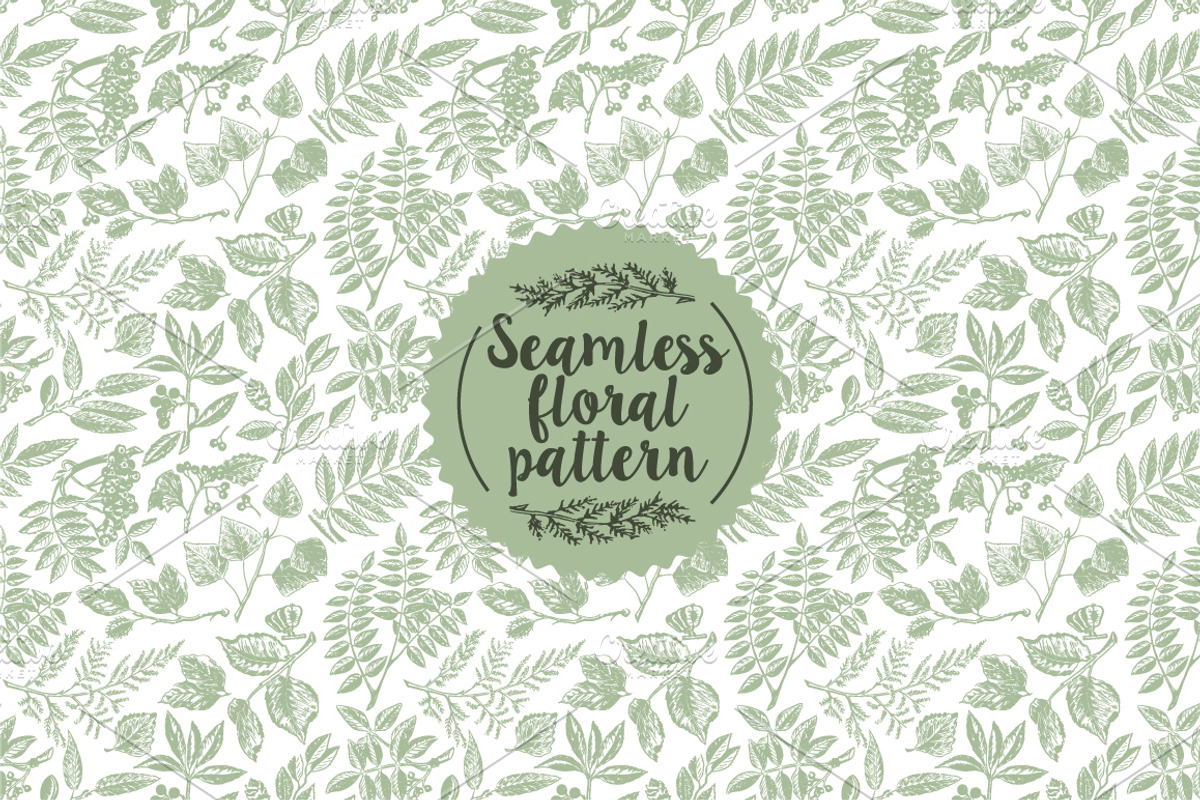 40 handsketched floral elements, a Decorative Illustration by Artha Design Studio (Photo 6 of 7)