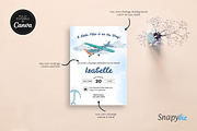 Blue Airplane Baby Shower Invitation, an Invitation Template by Snapybiz (Thumbnail 8 of 10)
