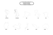 Travel Wedding Map Creator Kit II, an Illustration by Happy Monday Creative (Thumbnail 17 of 21)