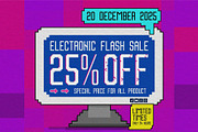 Xeniy Pix || Sans Serif Retro Pixel, a Sans Serif Font by Ermedia Studio (Thumbnail 8 of 10)