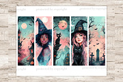 Boo Bookmarks | Halloween Bookmarks, a Seasonal Illustration by GlamArtZhanna (Thumbnail 3 of 3)