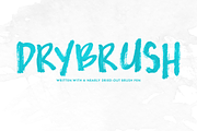 Drybrush — OpenType SVG Font Trio, a Sans Serif Font by Mix Fonts (Thumbnail 1 of 3)