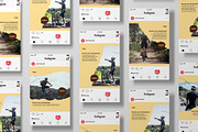 Travel social media design templates, a Social Media Template by Ravshanov Studio (Thumbnail 2 of 2)