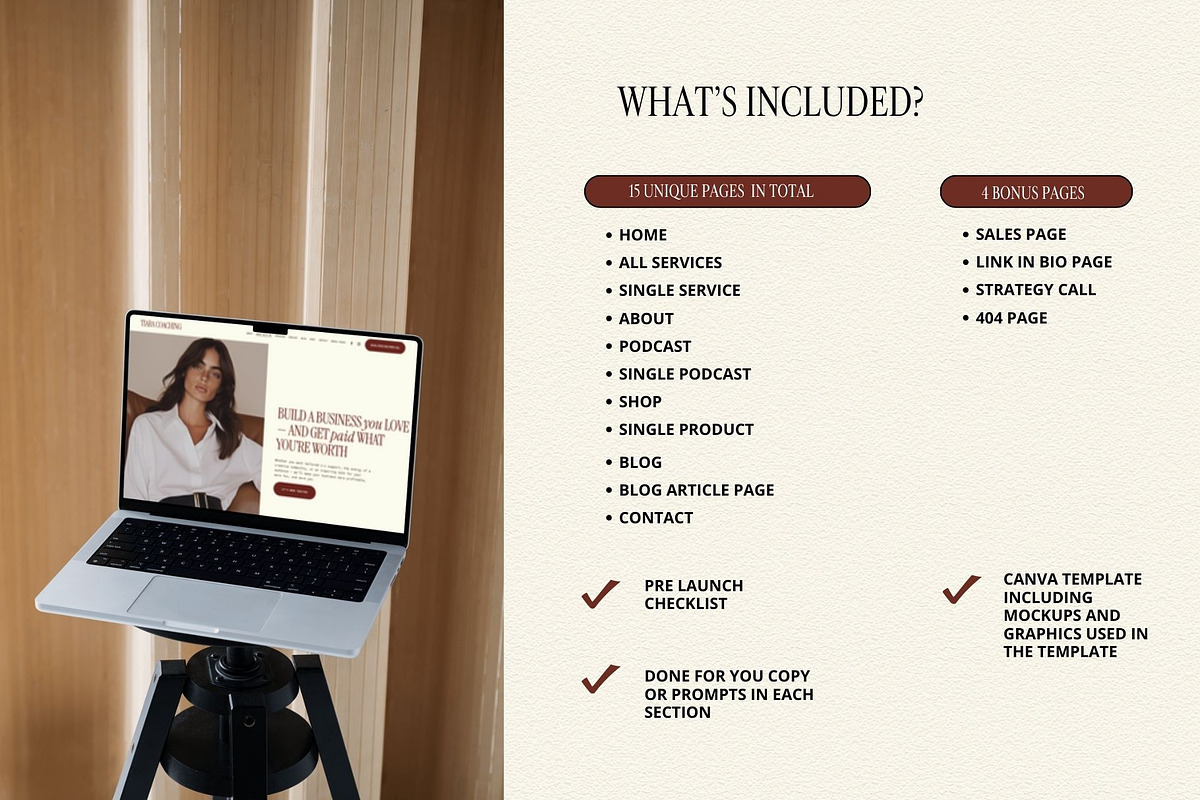 Red Squarespace Template for coaches, a Squarespace Template by Row Creative (Photo 4 of 10)