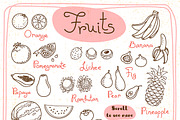 Fruits - Design Set, a Food Illustration by Baksiabat (Thumbnail 2 of 3)
