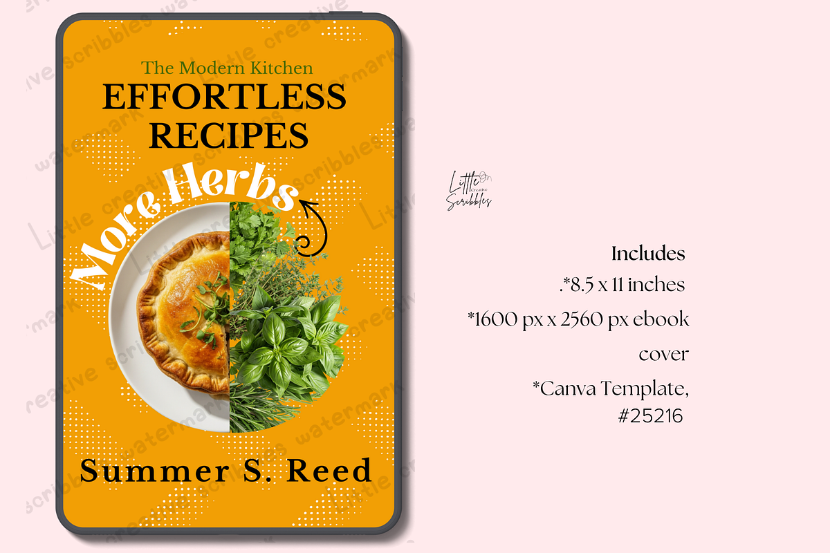 Cookbook Cover and Branding Canva preview 7