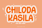 Chiloda Kasila - Kids Font, a Sans Serif Font by Iqsiart Studio (Thumbnail 1 of 6)