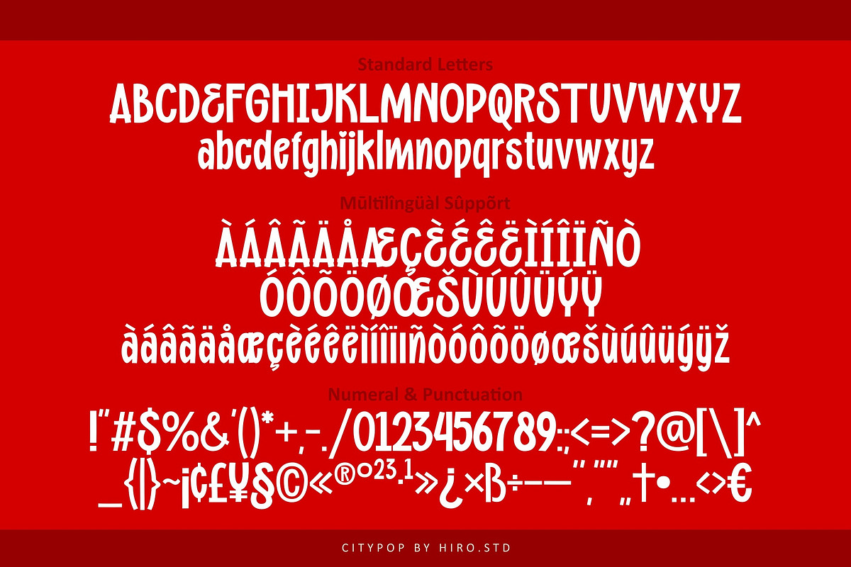 Citypop - Handwritten Font Family, a Script Font by HIRO.std (Photo 10 of 10)