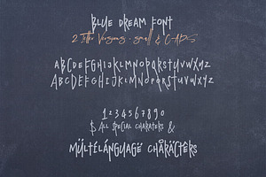 Blue Dream - Crazy Handwritten Font