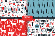 Stylish Christmas patterns, a Pattern Graphic by narinadraban (Thumbnail 4 of 4)