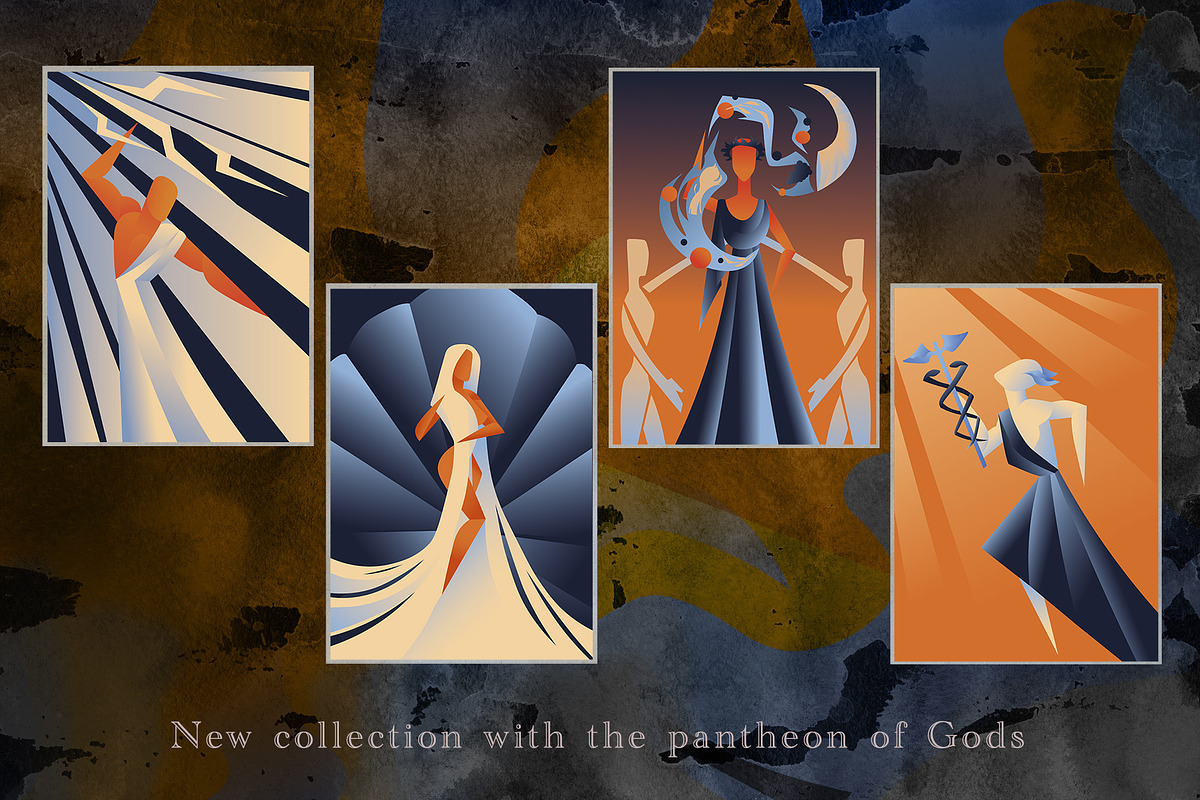 The Gods and Myths vector set, an Illustration by Bcute Design (Photo 2 of 10)
