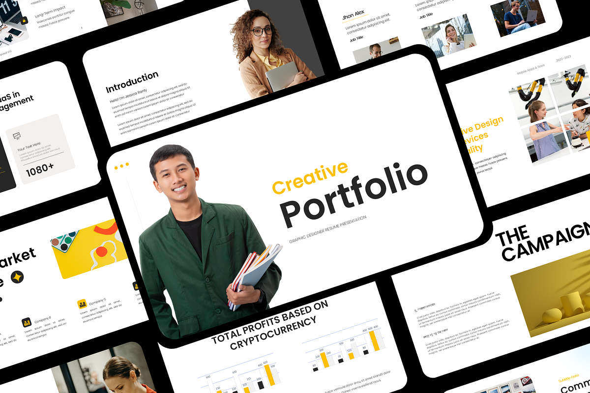 Creative Portfolio Resume Powerpoint, a Presentation Template by Hammad Arif (Photo 1 of 3)