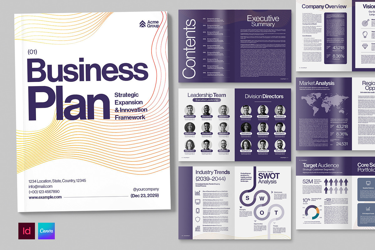 Business Plan Template, a Brochure Template by BrandPacks (Photo 1 of 6)