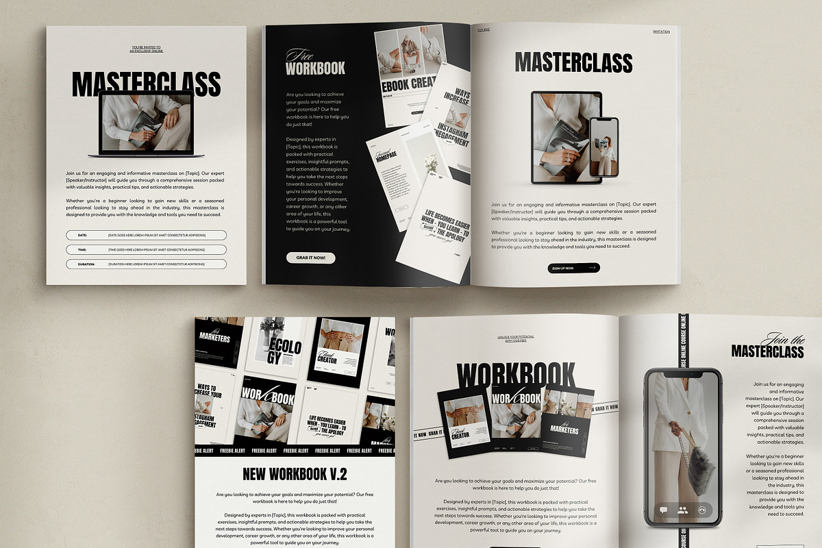 NOLE / 2in1 Ebook & Workbook Kit, a Magazine Template by Wildnun Studio (Photo 14 of 44)