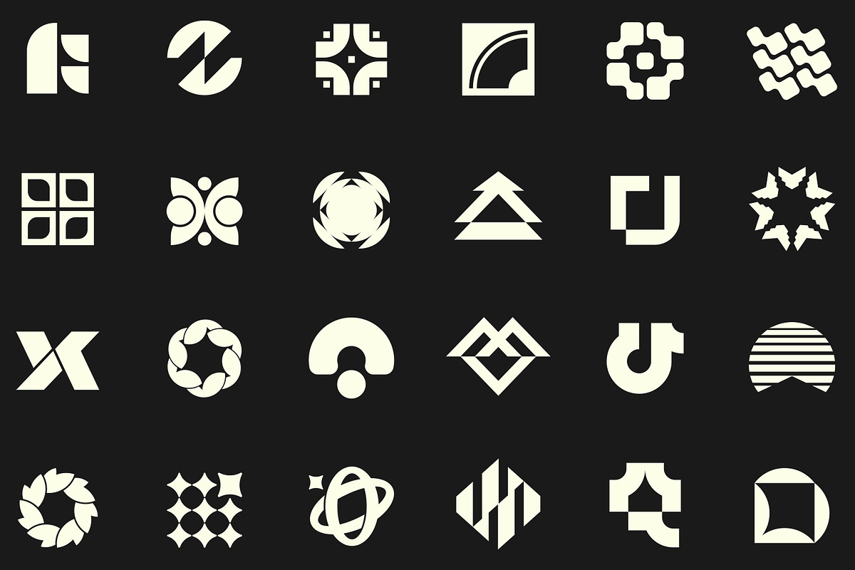 Geometric Logo Pack, a Solid Icon by Tekuni (Photo 5 of 14)