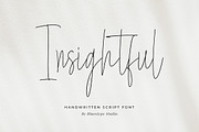 Insightful - Handwritten Script, a Handwritten Font by Bluestype Studio (Thumbnail 1 of 10)