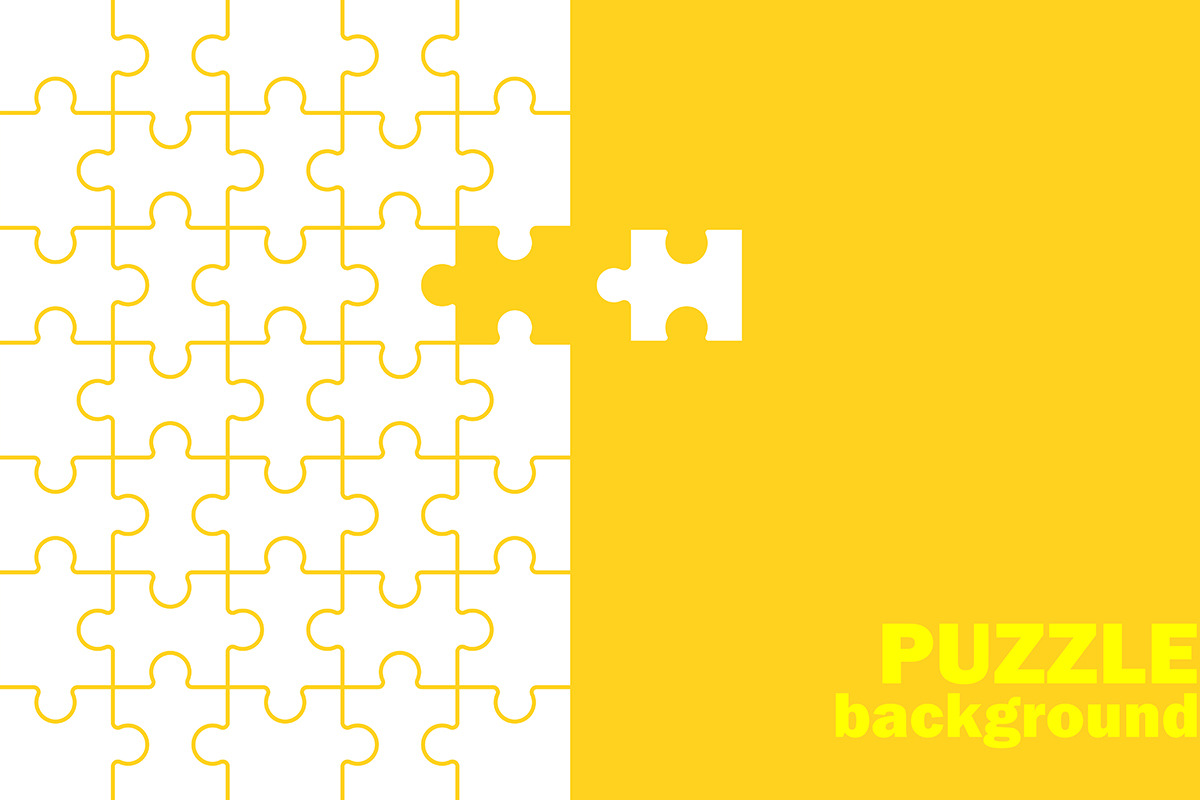 Puzzle pieces background, a Background Graphic by Volyk (Photo 2 of 5)