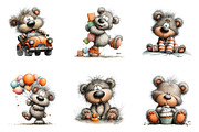 Big Teddy Bear Bundle, a Seasonal Illustration by CreationArt (Thumbnail 3 of 5)