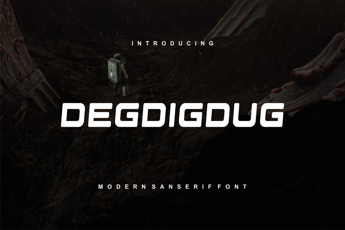 Degdigdug - Font, a Sans Serif Font by artchiles_design (Photo 1 of 5)