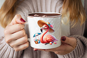 Summer Flamingo Sublimation Clipart, an Illustration by SVGArt (Thumbnail 4 of 8)