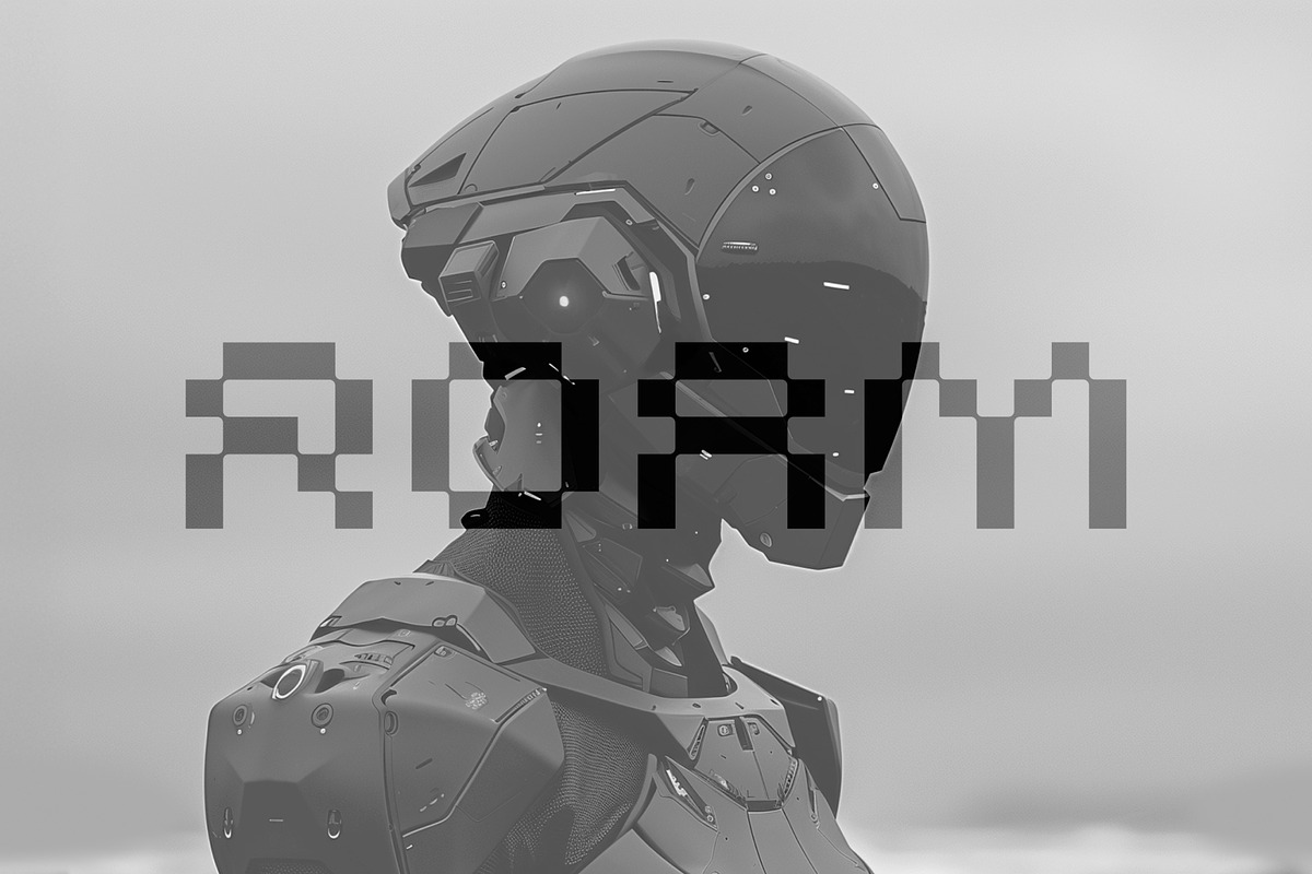 Roam display typeface, a Sans Serif Font by Fenrir_Design (Photo 1 of 6)