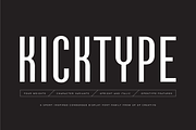 Kicktype Sport-Inspired Font Family, a Sans Serif Font by Up Up Creative (Thumbnail 1 of 15)