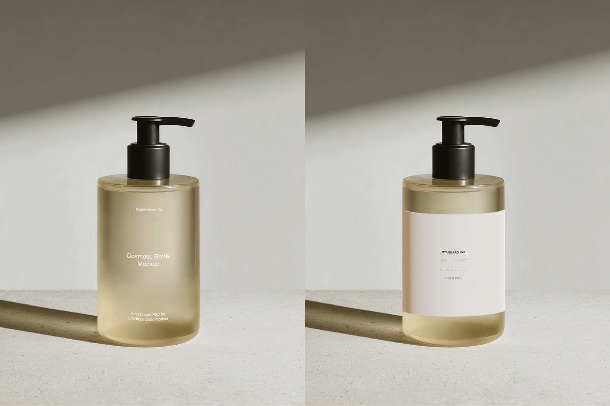 Aesthetic Bottle Packaging Mockup, a Packaging Mockup by Digital Asset Co (Photo 2 of 4)