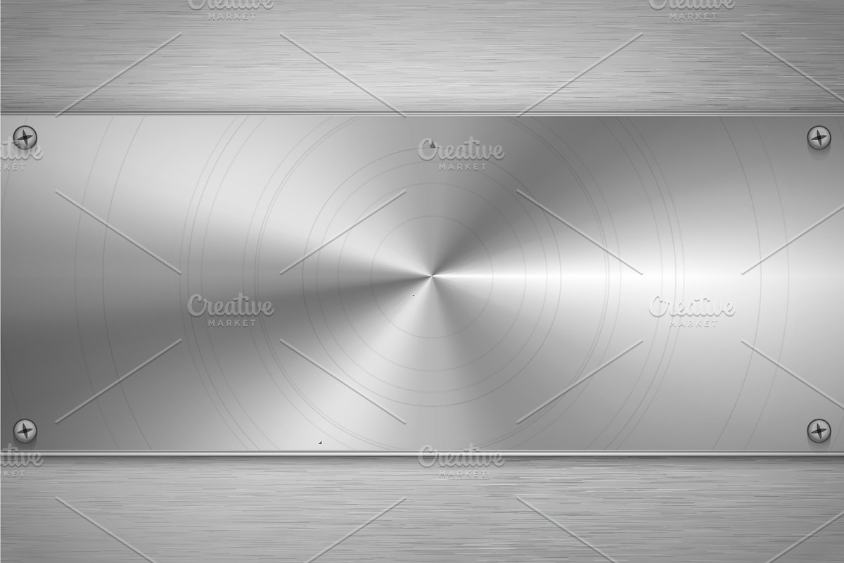 Round polished metal blank plate, a Decorative Illustration by BestPics