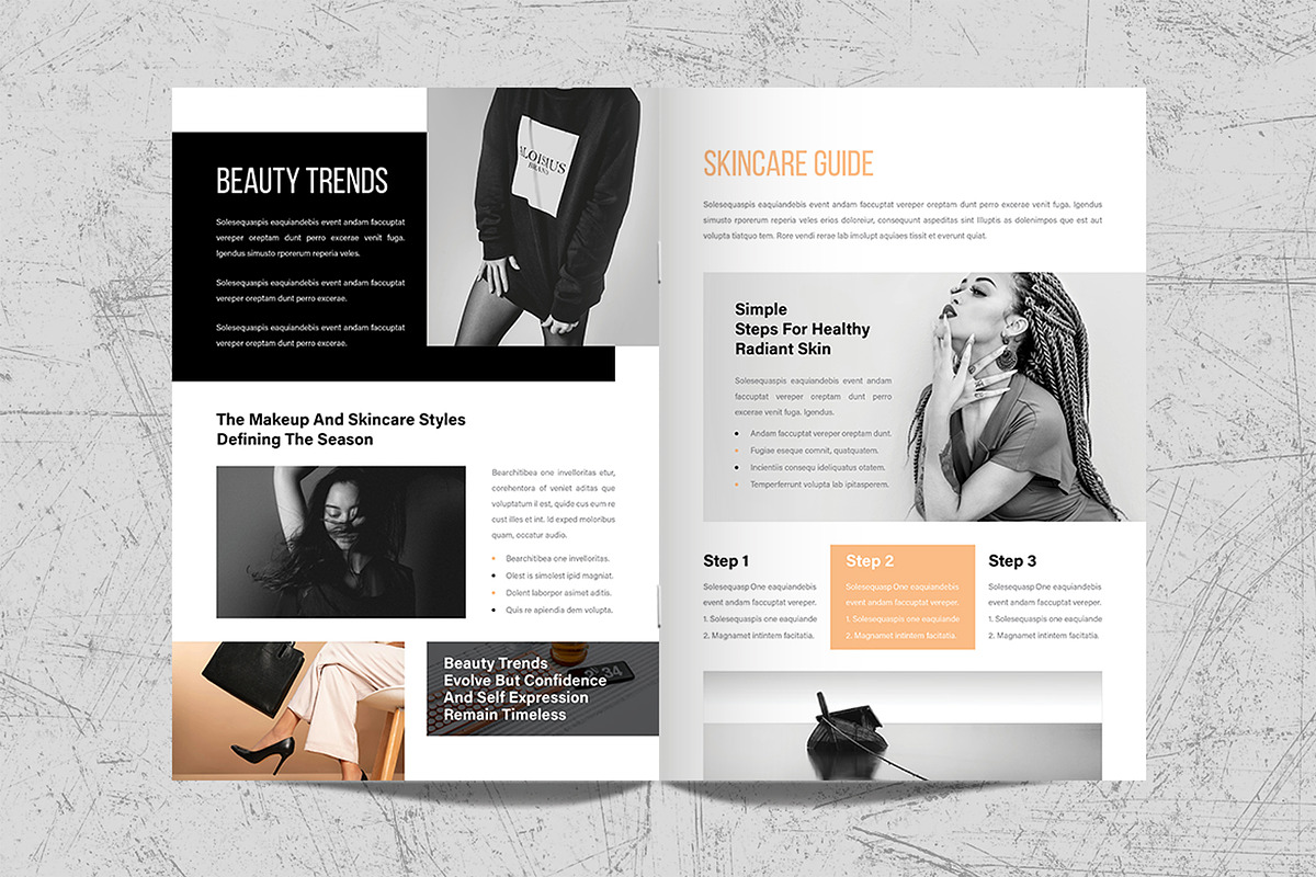 Fashion Magazine Template Design, a Magazine Template by White Graphic (Photo 7 of 11)
