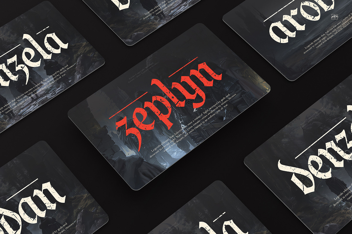 Devonxa - Modern Blackletter Font, a Blackletter Font by Typia Nesia (Photo 11 of 12)