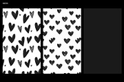 Black Hearts Pattern – Bold, Playful, a Pattern Graphic by Oday Noon (Thumbnail 4 of 6)