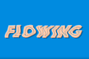 Striped Wavy Bold 3D Text Effect, a Templates & Theme by studiogstock