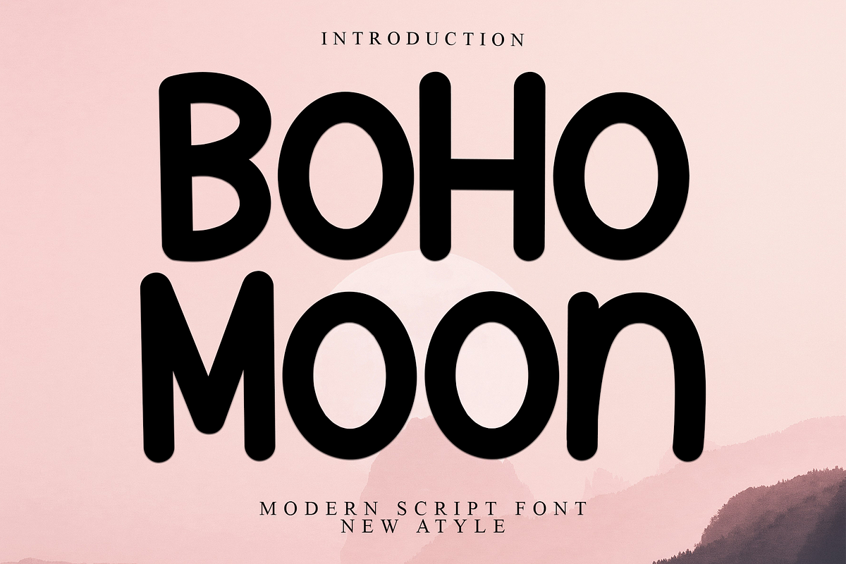 BoHo Moon, a Sans Serif Font by InermediaSTUDIO (Photo 1 of 7)