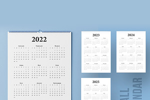 Calender Design 2022 2023 2024 2025