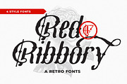 Red Ribbory, a Slab Serif Font by Vava Aryanto (Thumbnail 1 of 12)