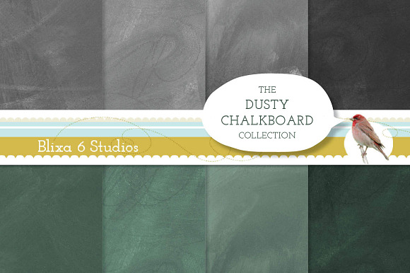 Dusty Chalkboard Background Textures preview 4