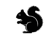 Squirrel Silhouette Vector Bundle, an Illustration by yasushie (Thumbnail 23 of 48)