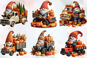 Fall Gnome Truck Sublimation Clipart, an Illustration by SVGArt (Thumbnail 8 of 8)