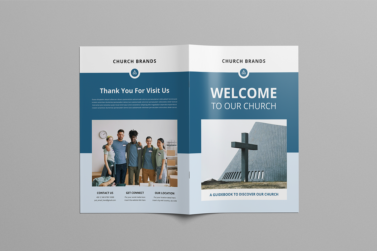Church Welcome Booklet, a Brochure Template by Leaflove (Photo 9 of 10)