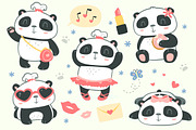 BLACK FRIDAY! Panda girl set, an Animal Illustration by SunnyWS (Thumbnail 6 of 10)