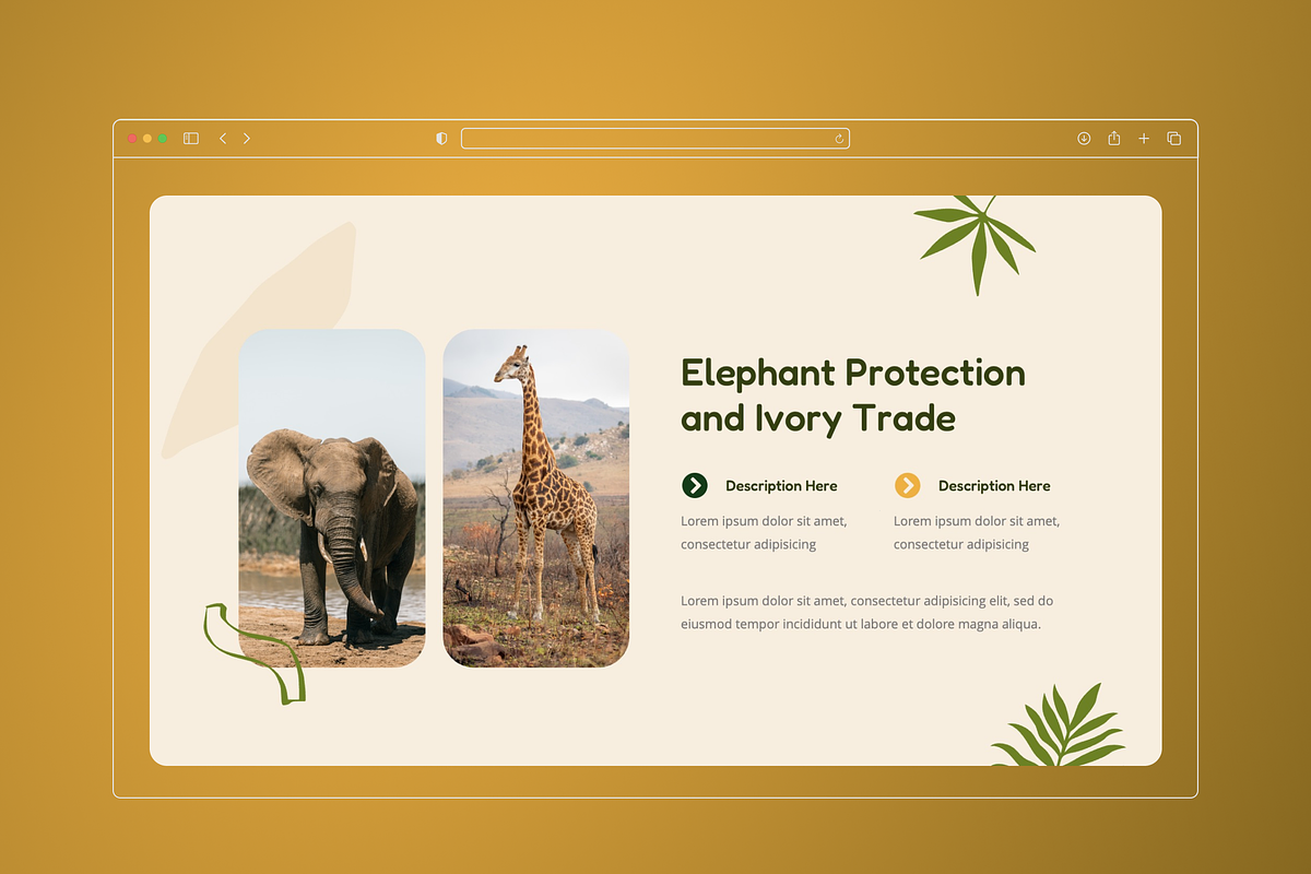 Animal Conservation Google Slide, a Presentation Template by Annora Studio (Photo 3 of 8)