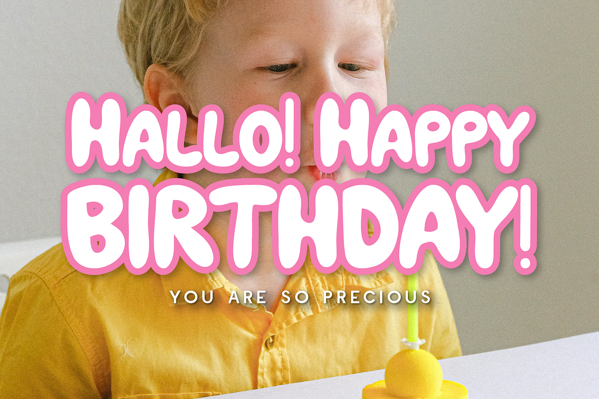 Bubble Pops - Fun Display, a Sans Serif Font by Indotype Foundry (Photo 3 of 10)