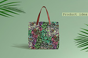 6 seamless patterns with succulents, a Pattern Graphic by AV Design (Thumbnail 6 of 8)