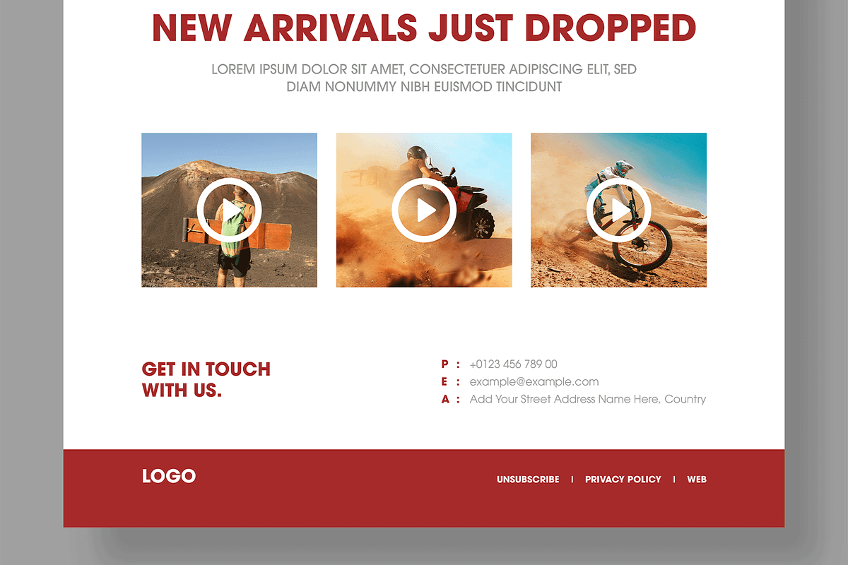 Responsive Email Newsletter Template, a Landing Page Template by MightyDesign (Photo 6 of 9)