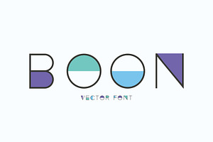 Vector Font. Boon