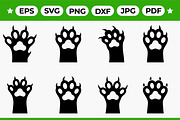 Animal Paw Silhouette Set, an Object Graphic by Artonix (Thumbnail 1 of 3)