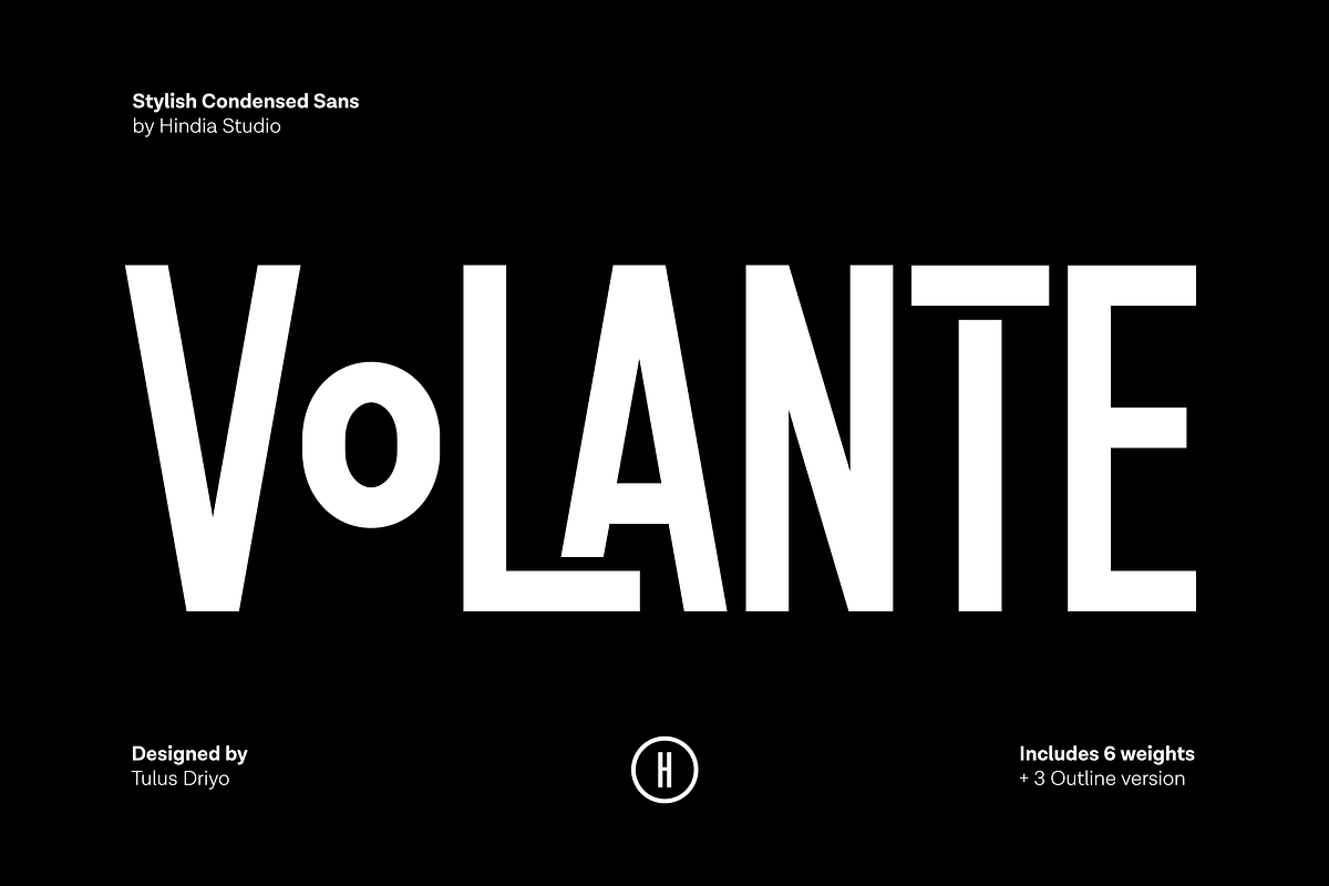 Volante - Condensed Sans, a Sans Serif Font by Hindia Studio (Photo 1 of 10)