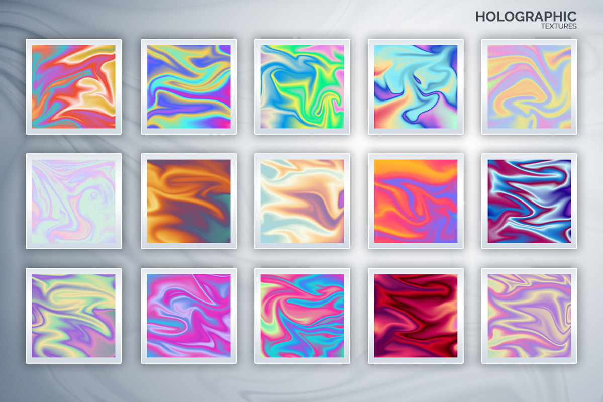 60 Vibrant & Holographic Textures, a Texture Graphic by VitalexStudio (Photo 10 of 10)