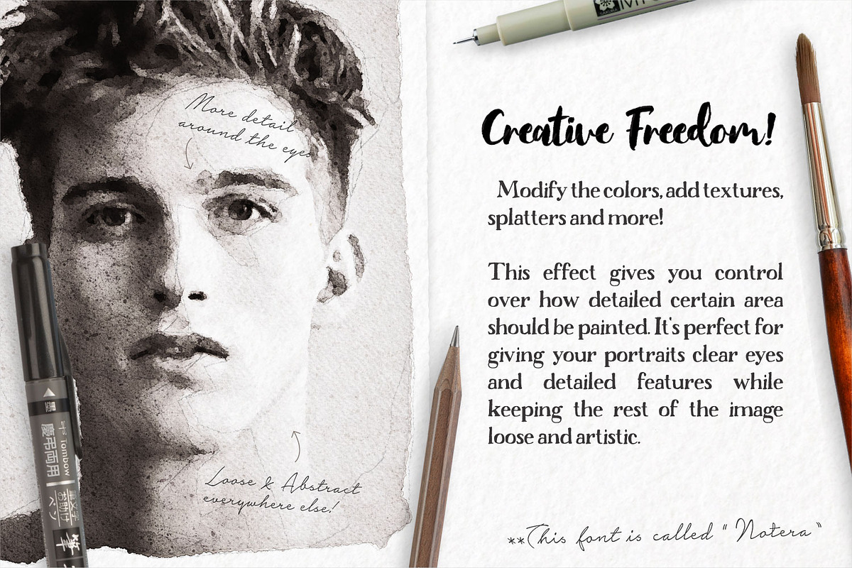Watercolor Portrait Effect PRO, a Plug-in Add-On by Drifter Studio PrintShop (Photo 2 of 10)