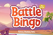 Battle Bingo - Fancy Display Font, a Font by zeenesia (Thumbnail 1 of 7)